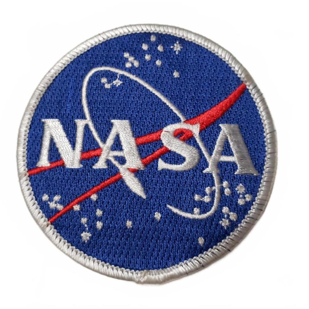 NASA Embroidered Patch Blue and Red Space Logo